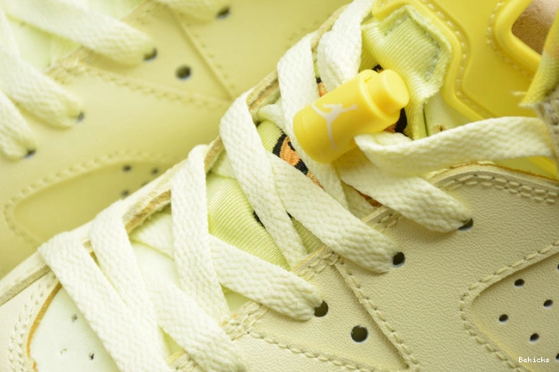 Cheap BK (gs) 6 dynamic retro 543390-800 floral yellow air jordan 1110